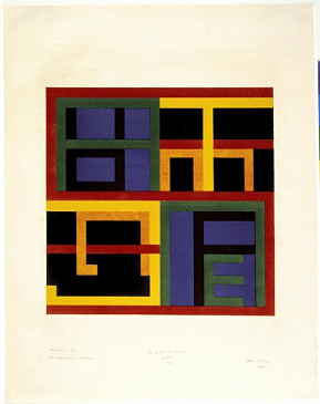 Lothar Schreyer: "Sanctifica Me", Druckgrafik, 1923, Bauhaus-Archiv / Museum für Gestaltung © Familie Schreyer Lothar Schreyer: "Sanctifica Me", Druckgrafik, 1923, Bauhaus-Archiv / Museum für Gestaltung © Familie Schreyer